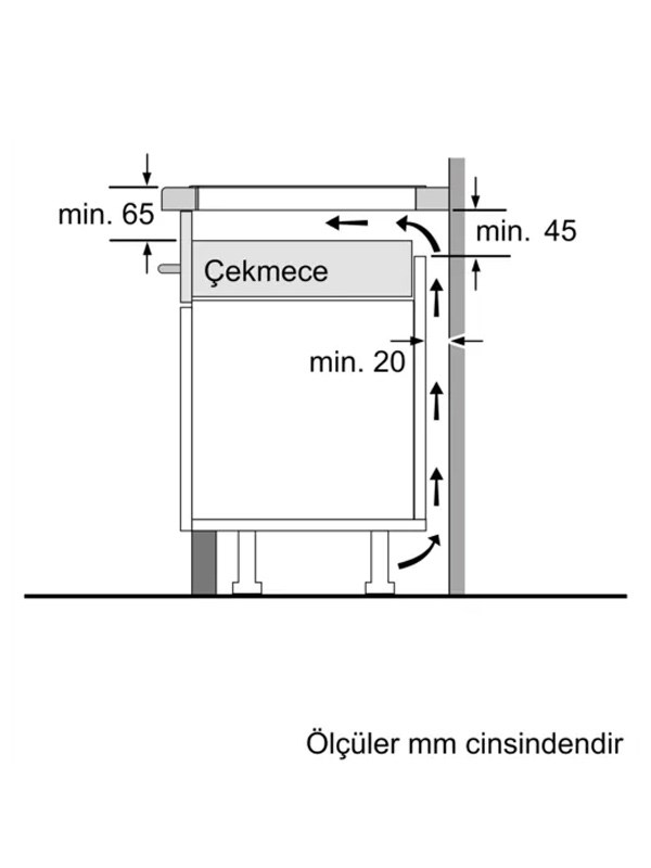 Bosch PUG61KAA5E 60 cm İndüksiyonlu Ocak Siyah