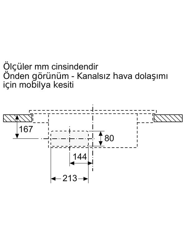 Bosch PVS811B16E Davlumbaz Entegreli İndüksiyon Ocak, 80cm, Çerçevesiz Yüzey