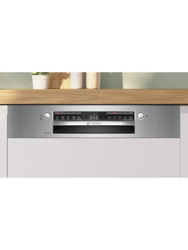 Bosch SMI4IKB50T Yarı Ankastre Bulaşık Makinesi, 60cm, Siyah
