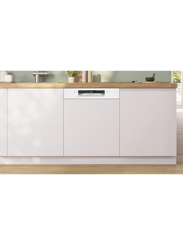 Bosch SMI4IKW50T Yarı Ankastre Bulaşık Makinesi, 60cm, Beyaz