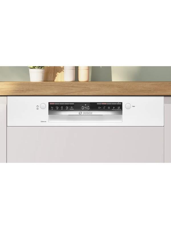 Bosch SMI4IKW50T Yarı Ankastre Bulaşık Makinesi, 60cm, Beyaz