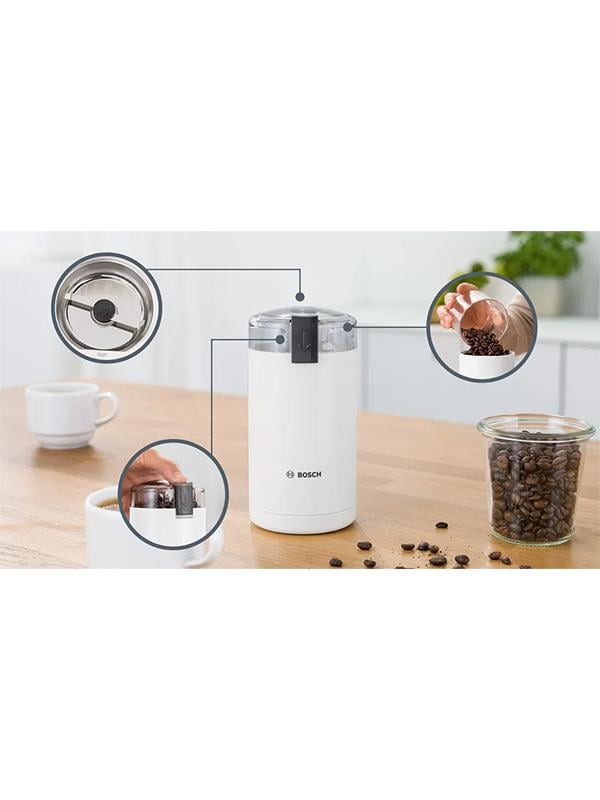 Bosch TSM6A011W Kahve Değirmeni Beyaz