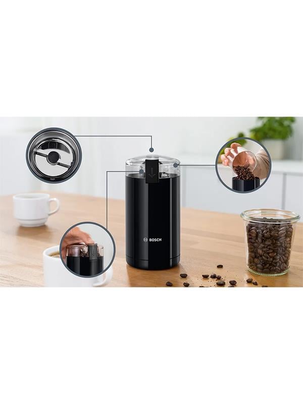 Bosch TSM6A013B Kahve Değirmeni Siyah