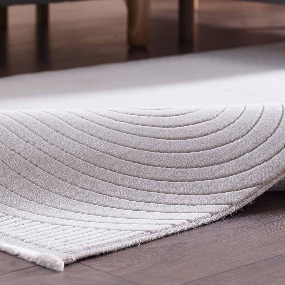 Gümüş Suyu Deco Avior 17447 Geometrik Desenli Halı Krem