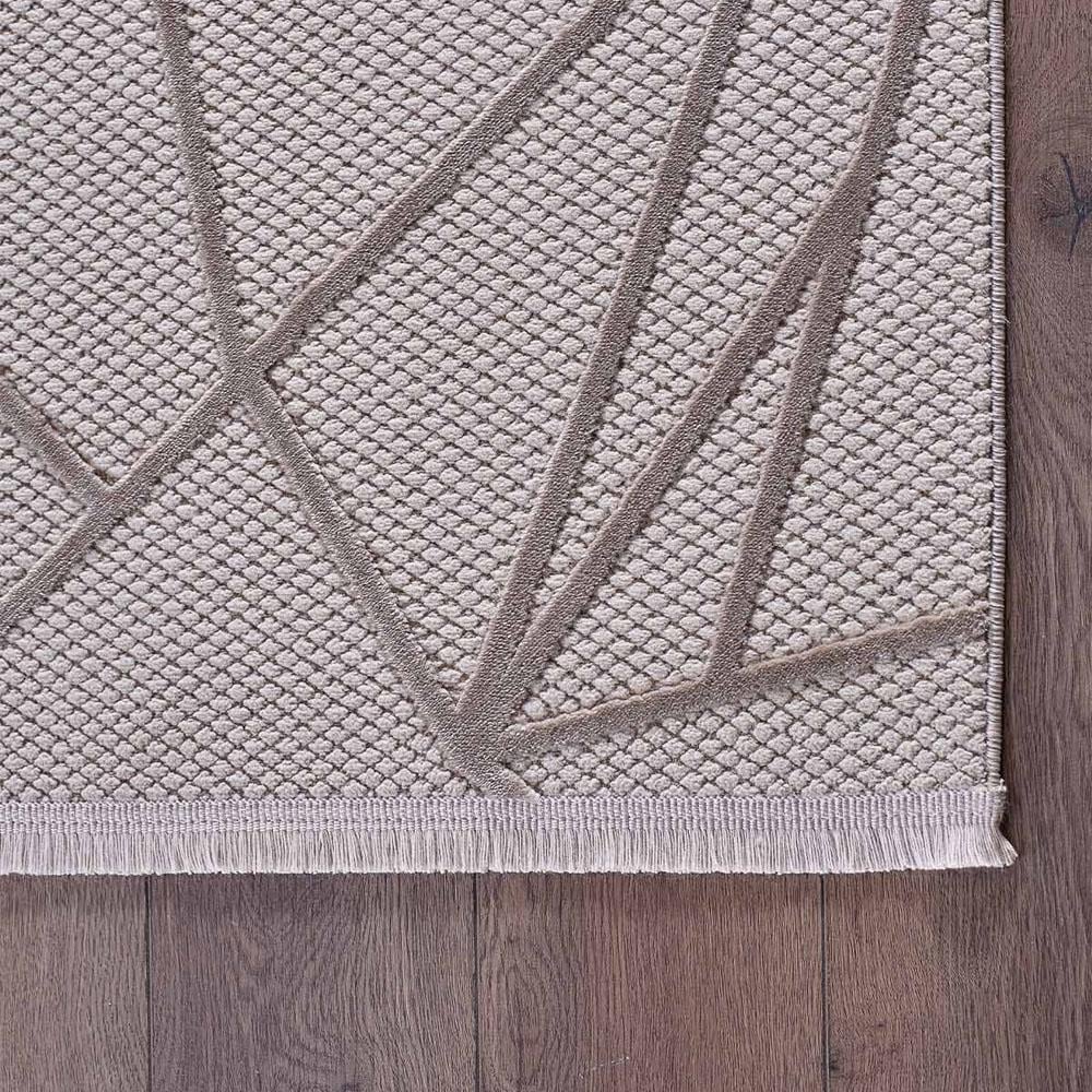 Gümüş Suyu Deco Avior 17452 Geometrik Desenli Halı Bej