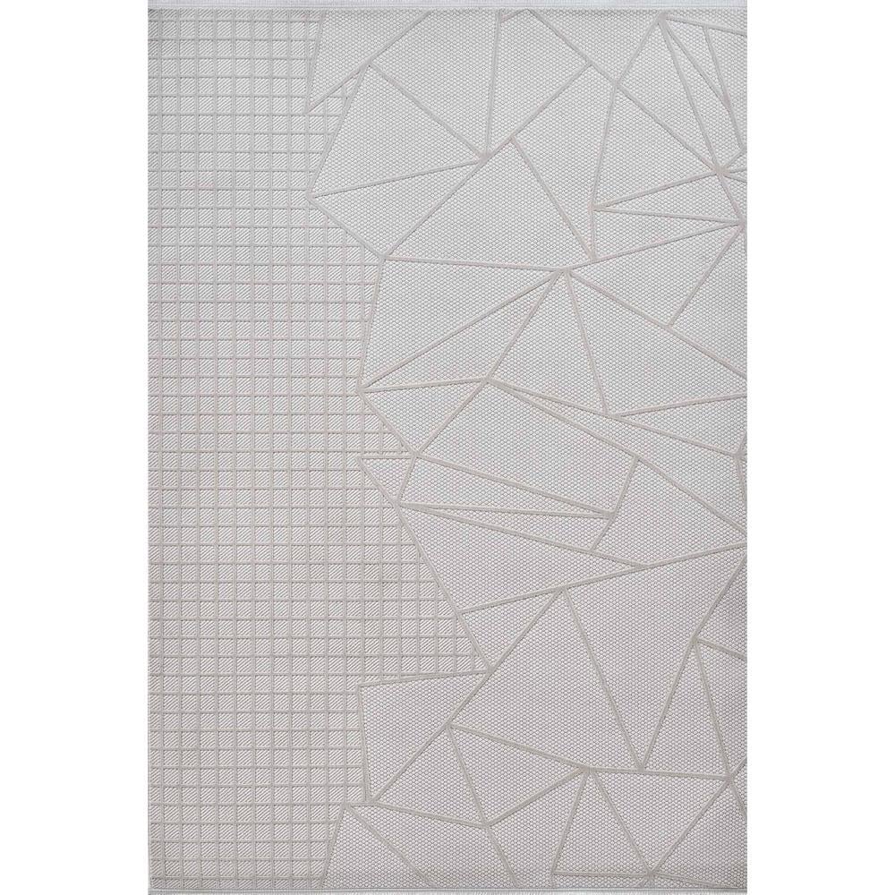 Gümüş Suyu Deco Avior 17452 Geometrik Desenli Halı Krem