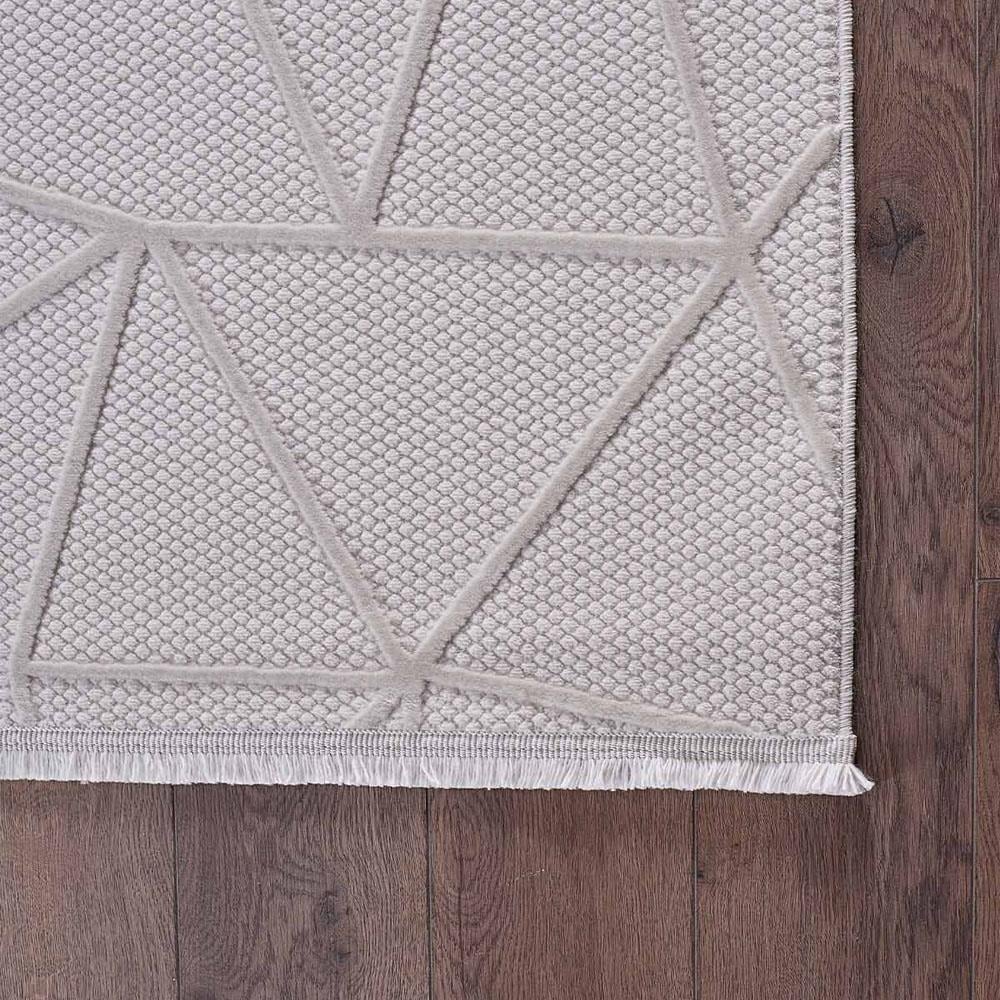 Gümüş Suyu Deco Avior 17452 Geometrik Desenli Halı Krem