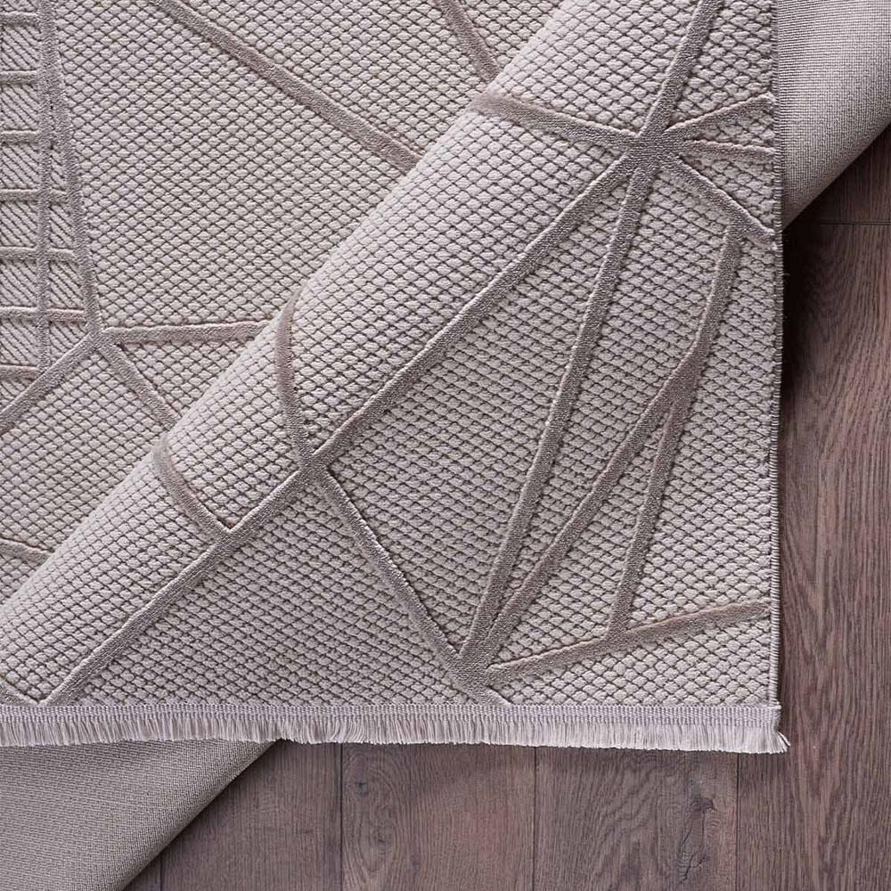 Gümüş Suyu Deco Avior 17452 Geometrik Desenli Halı Bej