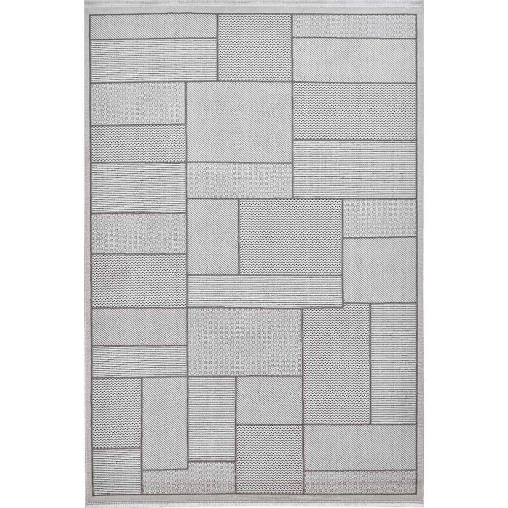 Gümüş Suyu Deco Avior 17612 Krem Geometrik Desenli Halı Krem