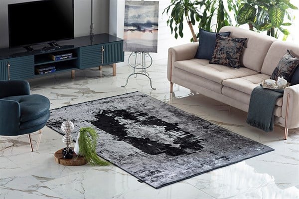 Gümüşsuyu Deco Diamond 12255 Siyah Dekoratif Halı