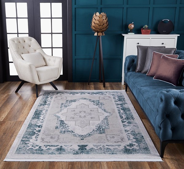 Gümüşsuyu Legro 11576 Turkuaz Halı	