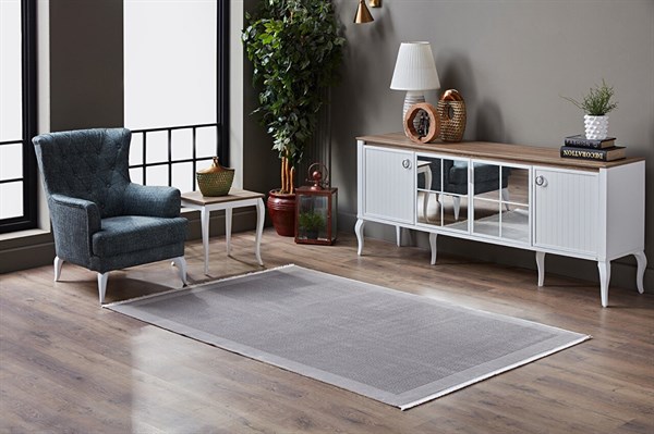 Gümüşsuyu Tierra 13374 Gri Dekoratif Halı