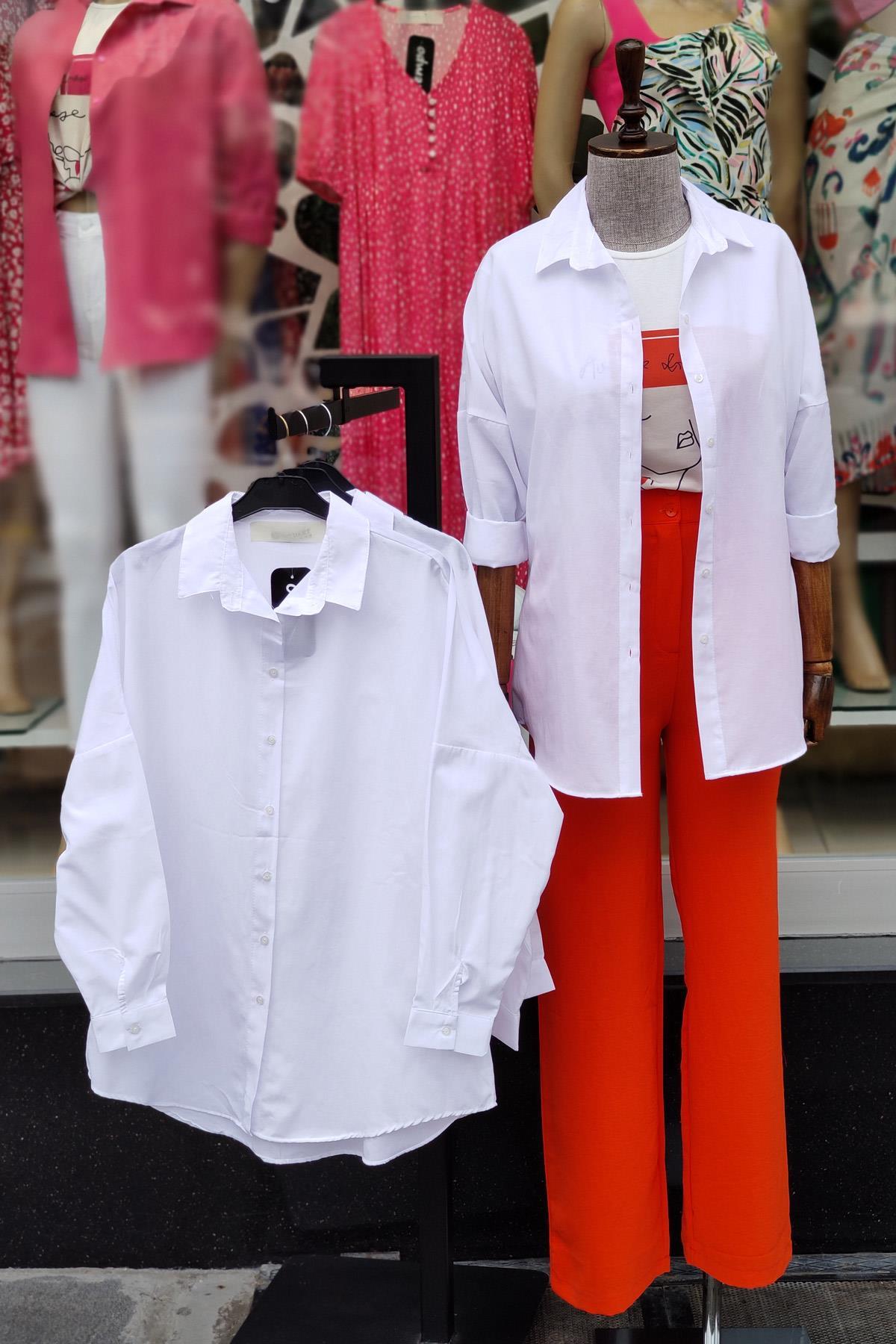 Basic Gömlek - Beyaz BEYAZ