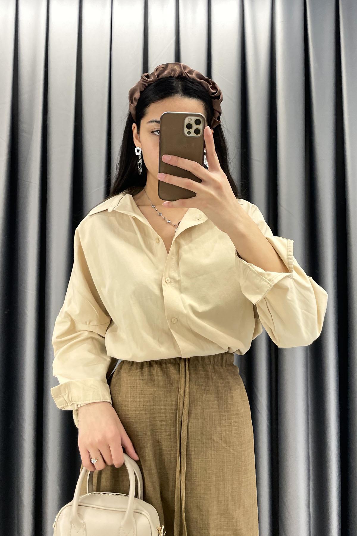 Basic Gömlek - Camel CAMEL