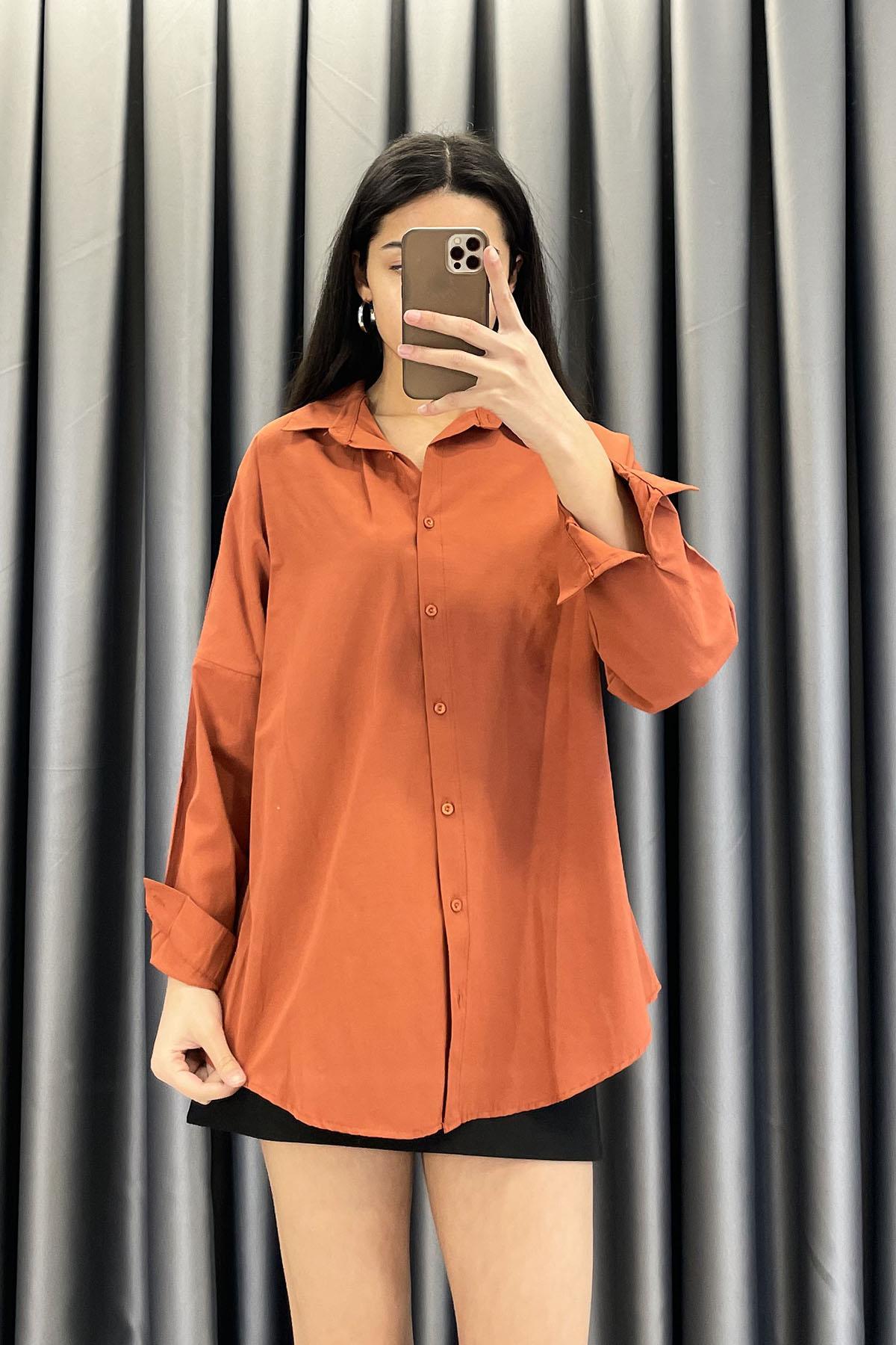 Basic Gömlek - Kiremit KİREMİT