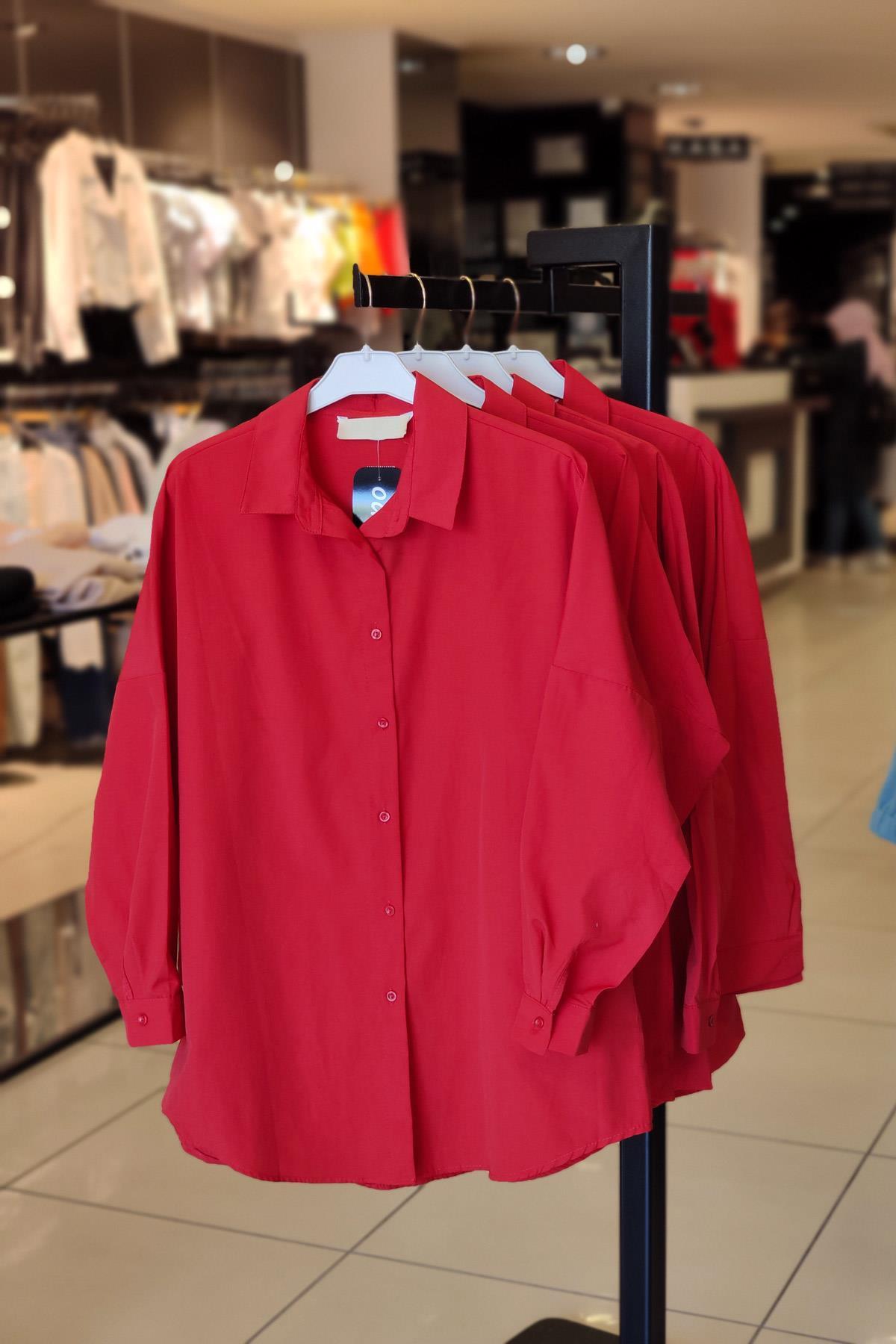 Basic Gömlek - Kırmızı KIRMIZI