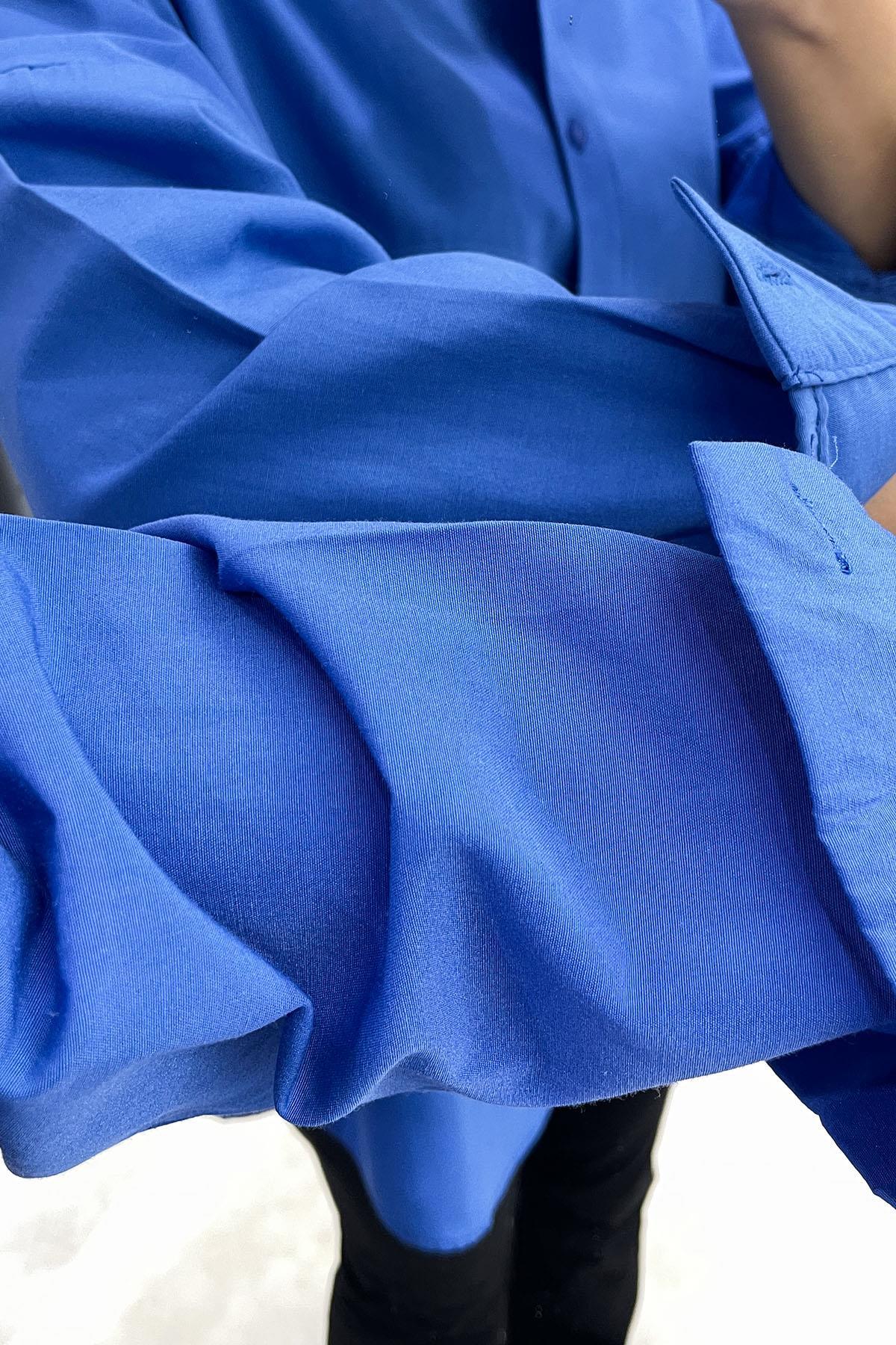 Basic Gömlek - Mavi MAVİ