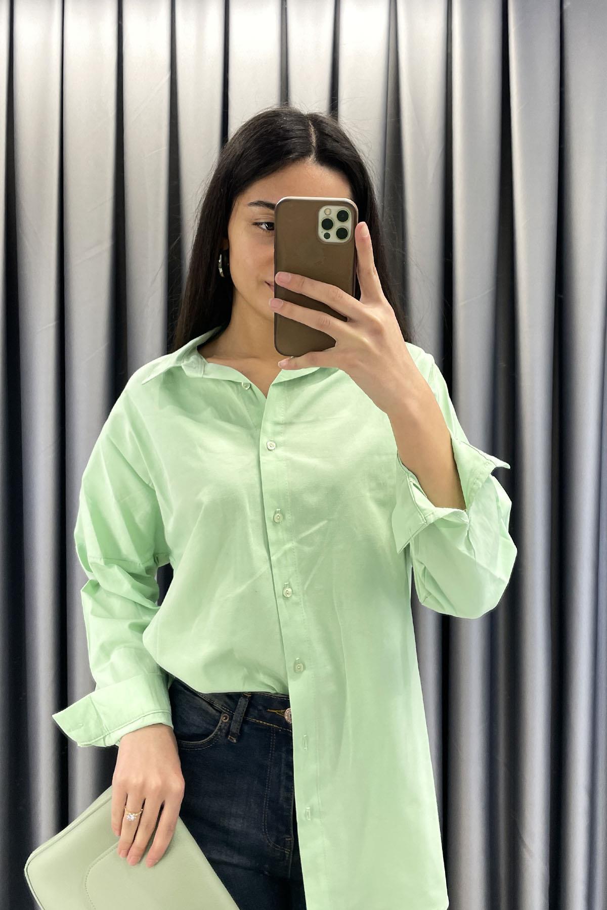 Basic Gömlek - Mint MİNT