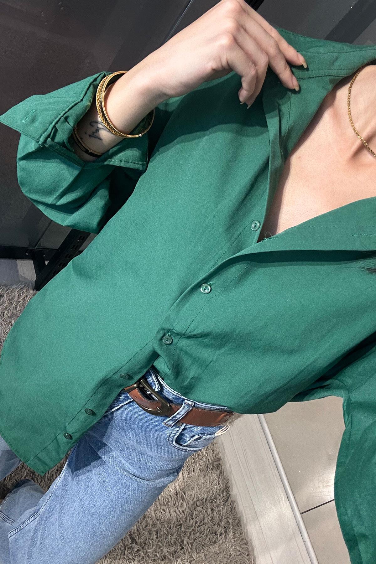 Basic Gömlek - Yeşil YEŞİL