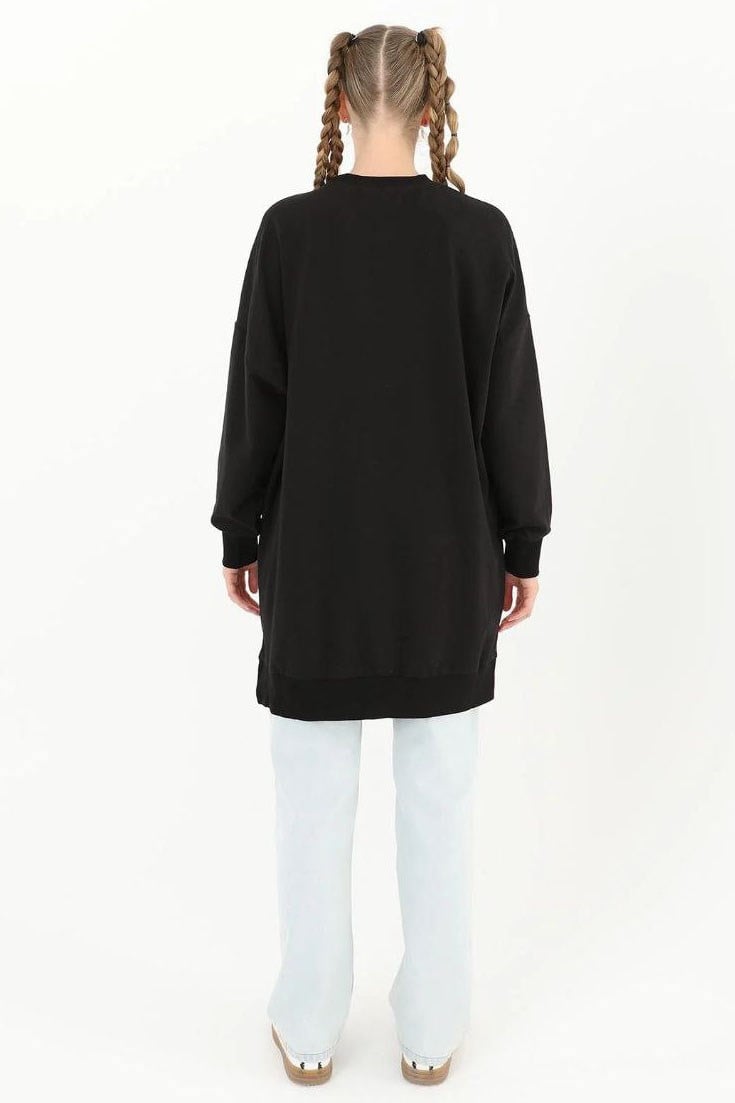 BASİC SWEAT - SİYAH SİYAH