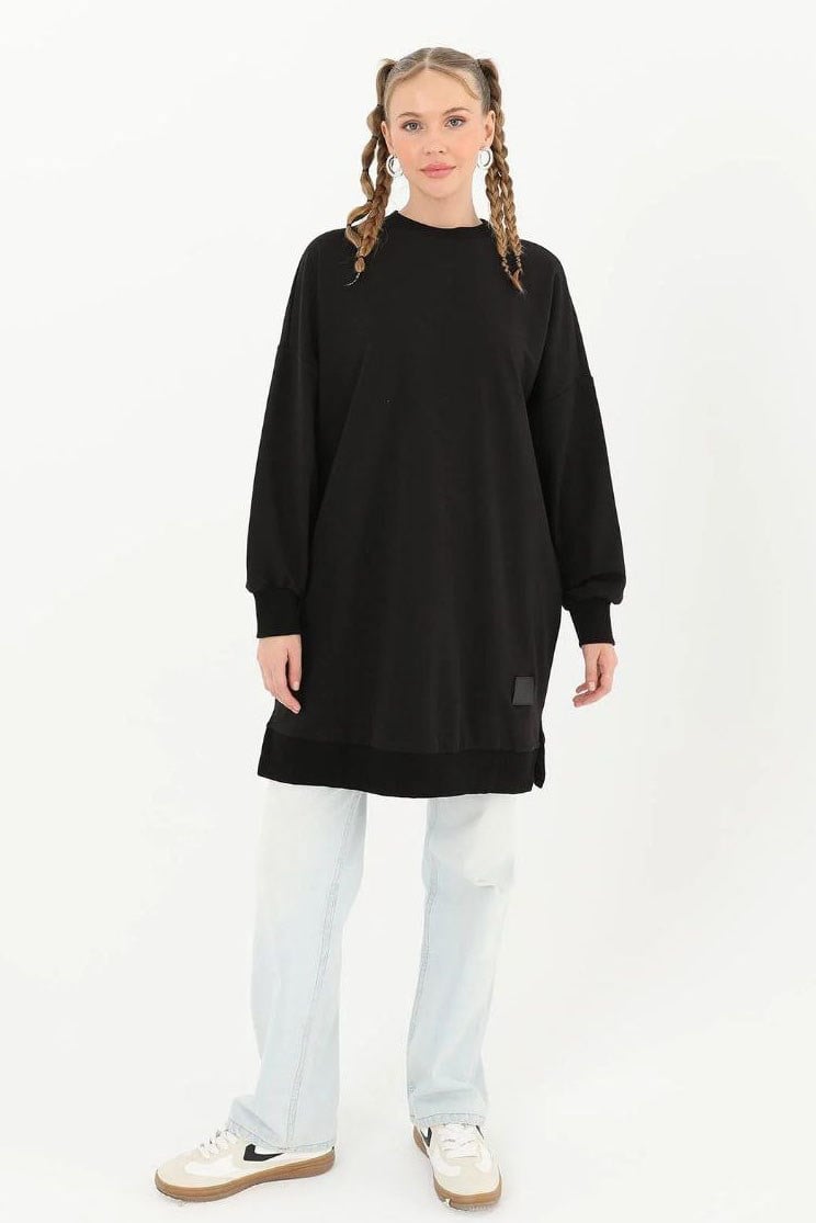 BASİC SWEAT - SİYAH SİYAH