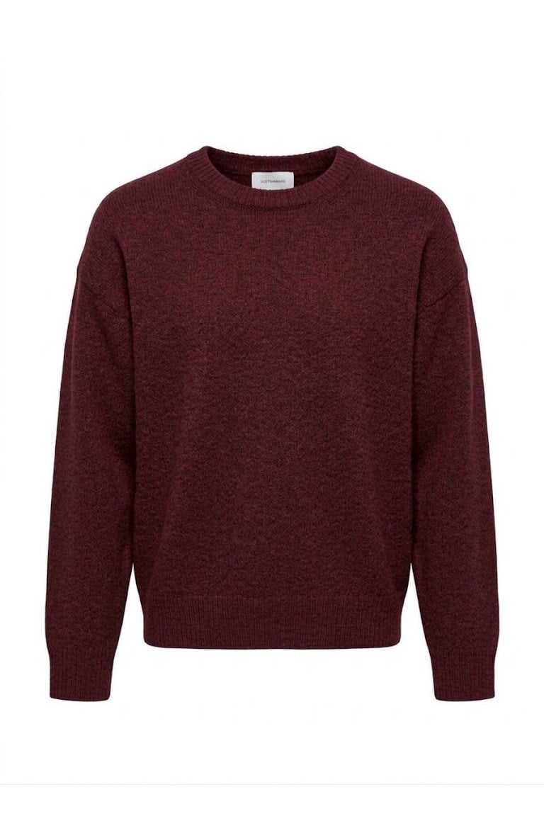 Bisiklet Yaka Triko-Bordo BORDO