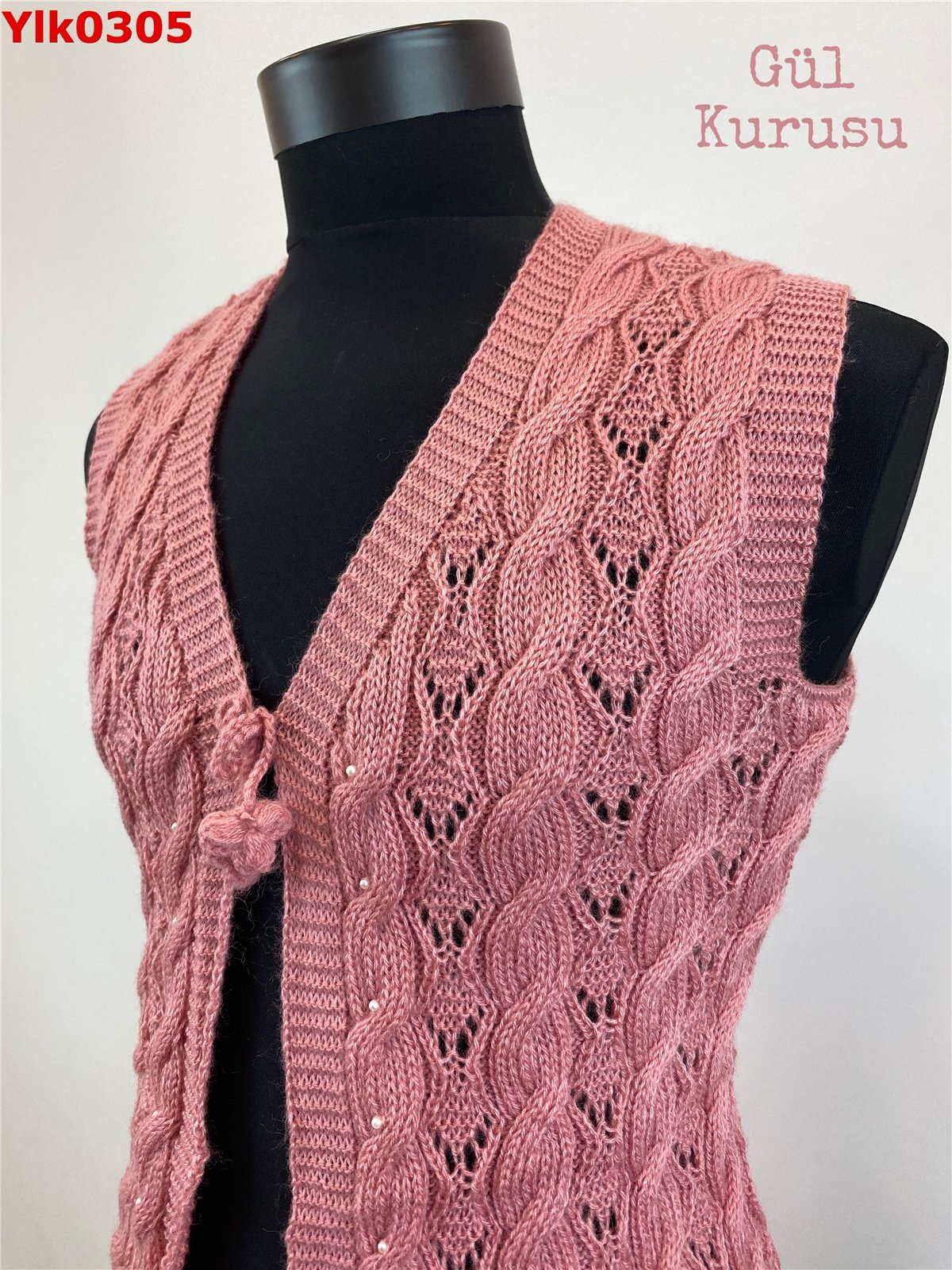 Angora Simsiz Yelek 0305