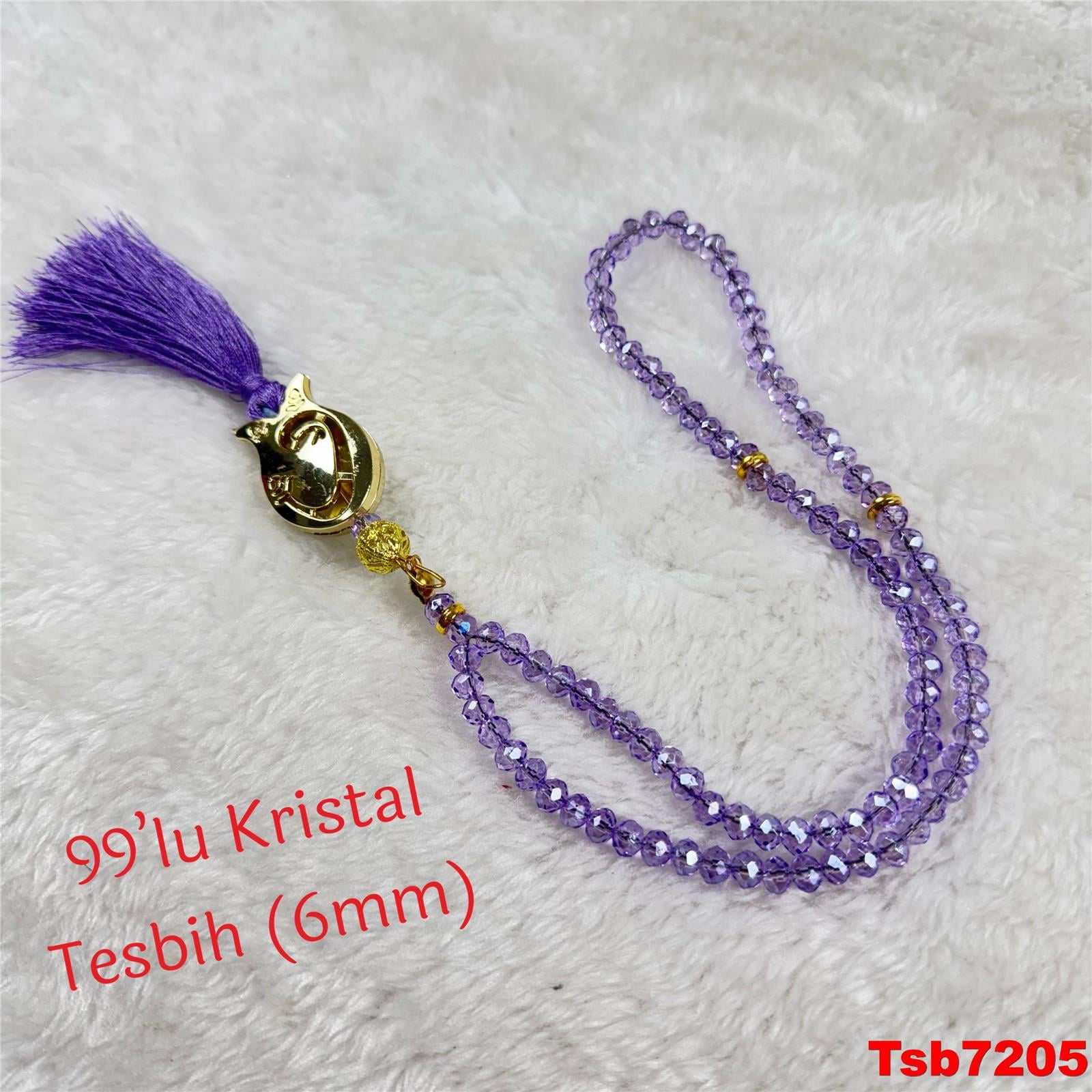 V-493 99'lu Kristal Tesbih(6mm)