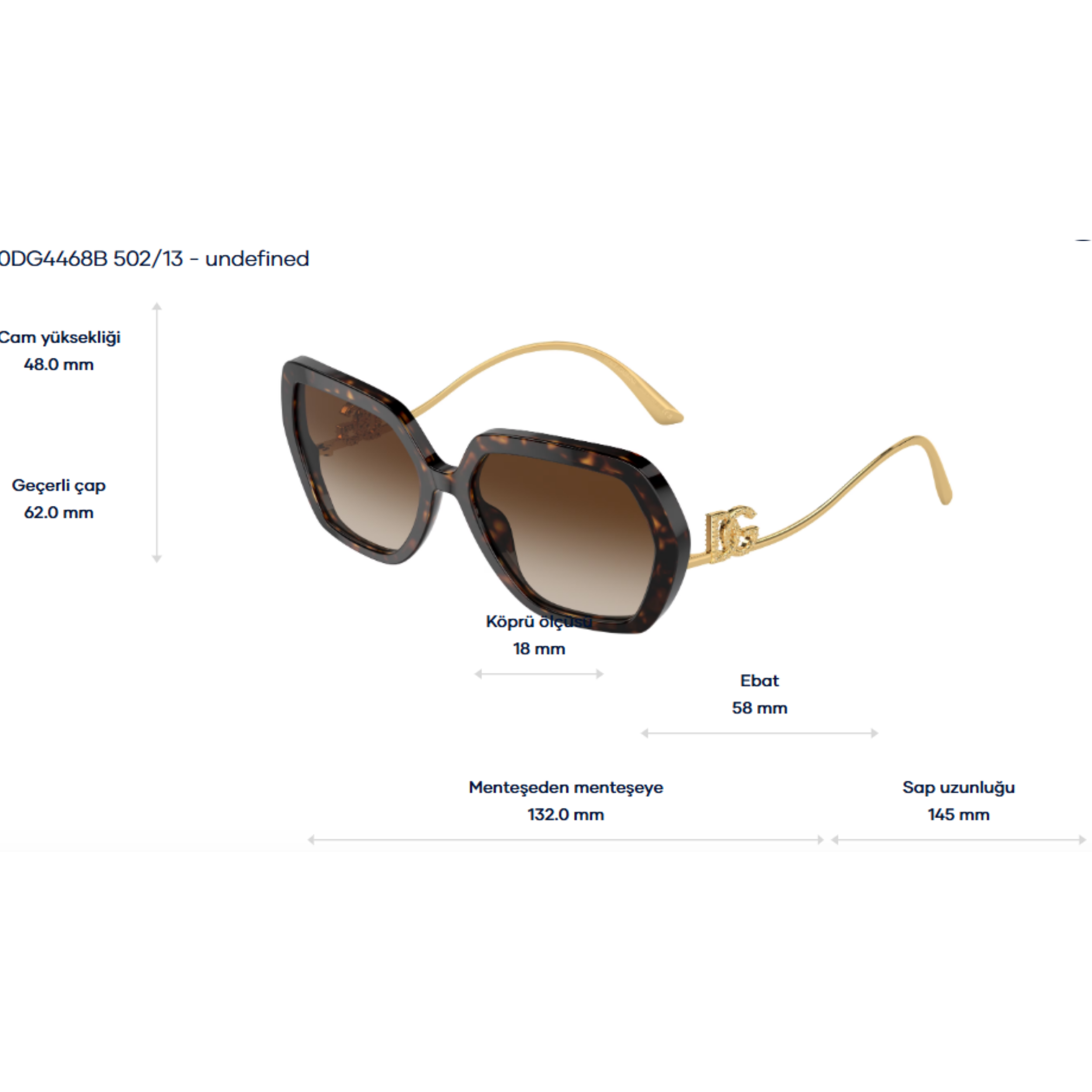 DOLCE & GABBANADolce & GabbanaDOLCE & GA 4468B 502/13 58 G
