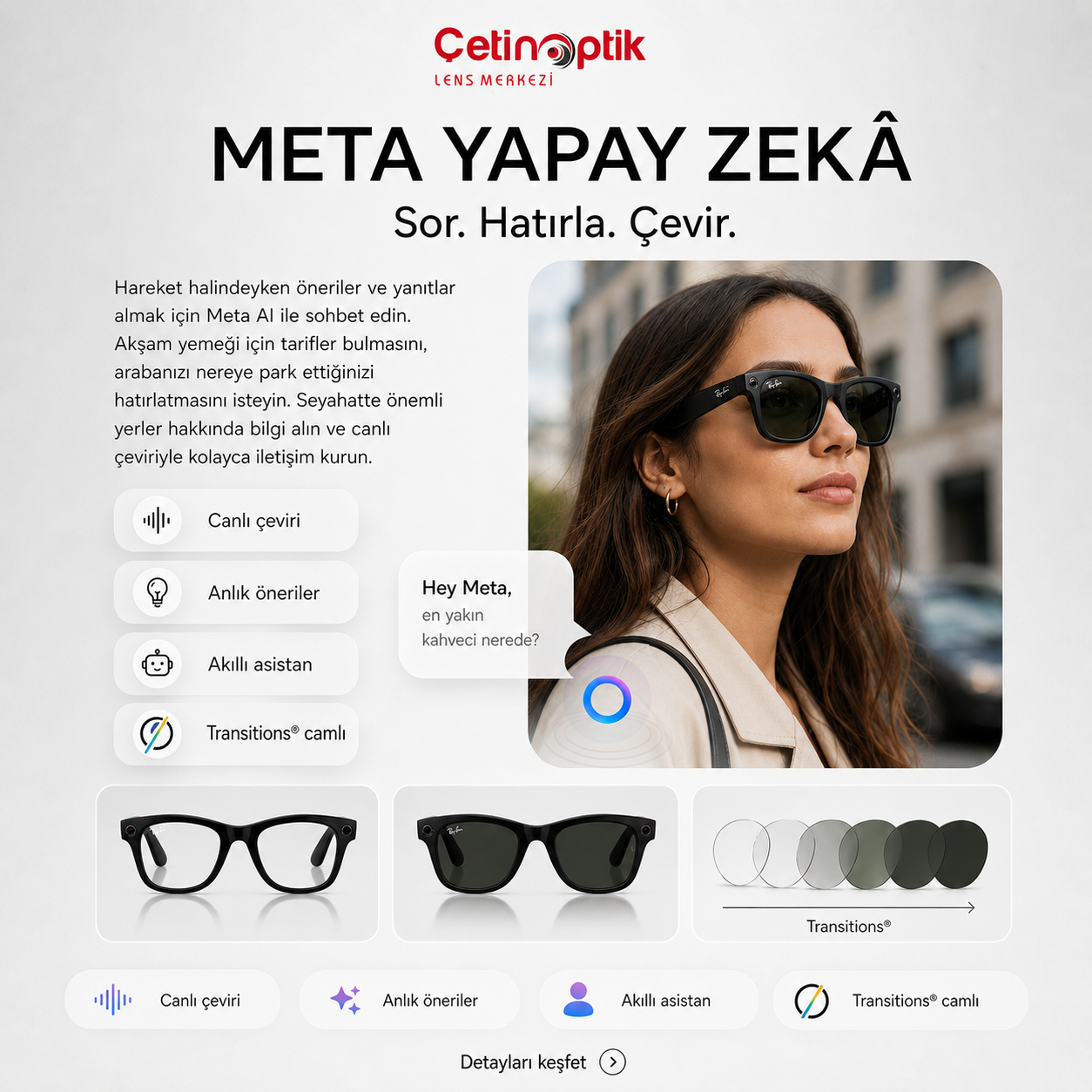 RAY-BANPreminum Güneş GözlüğüRAY-BAN RBMeta(Gen2) RW4012 601/1M53 53-22 G