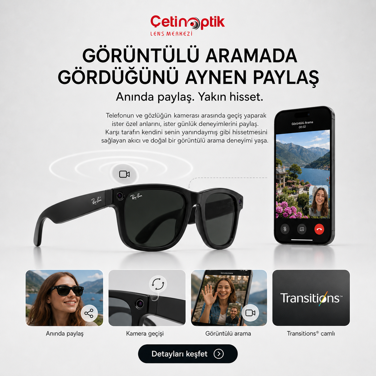 RAY-BANPreminum Güneş GözlüğüRAY-BAN RBMeta(Gen2) RW4012 601/1M53 53-22 G