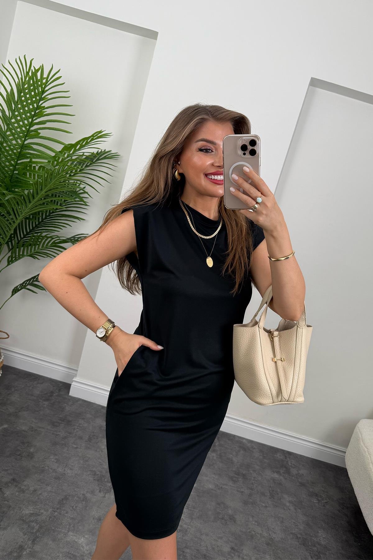 1. Sınıf Kalite Pike Modal Kumaş Vatkalı Elbise