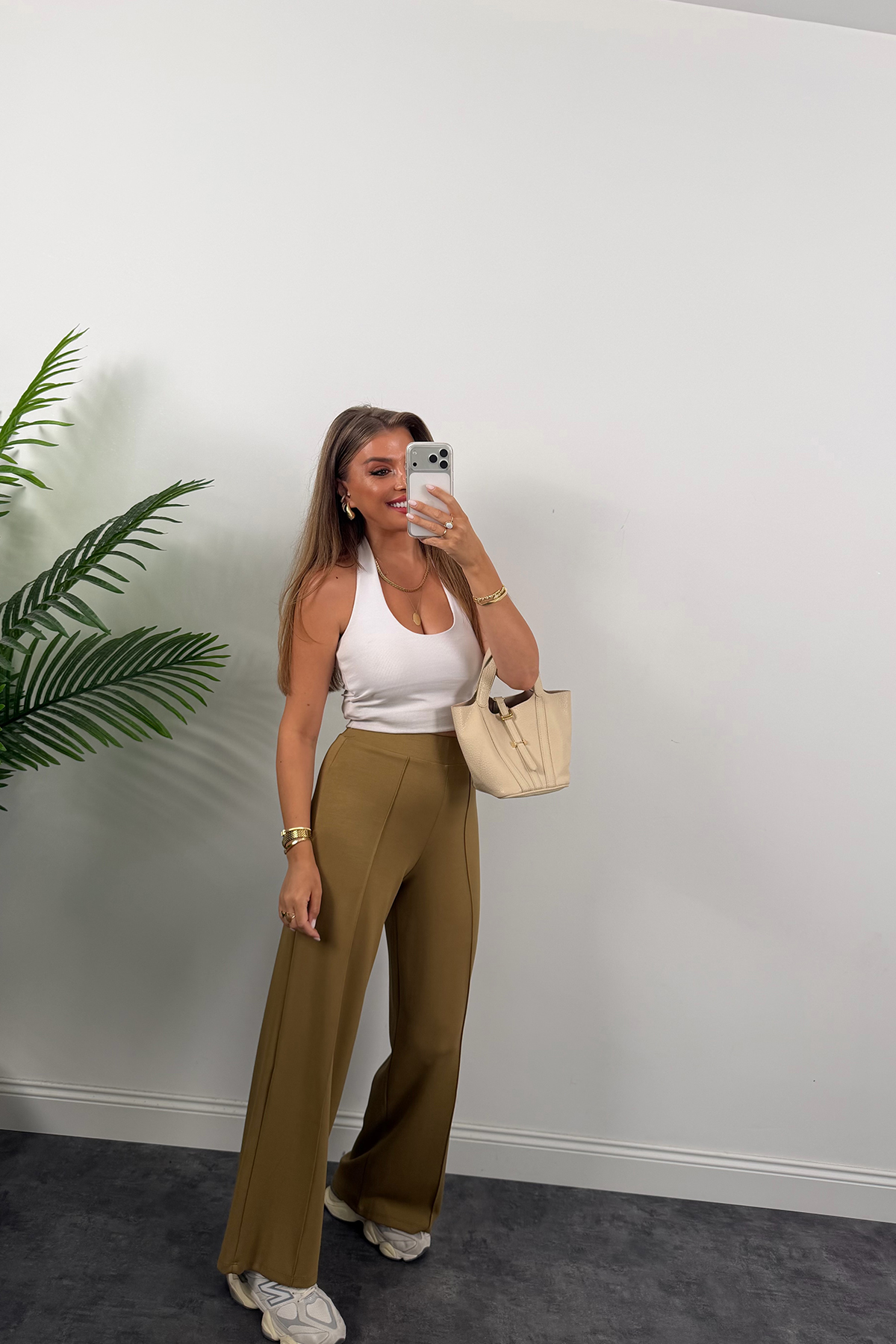 1. Sınıf Kalite İthal Model Kumaş Likralı Pantolon Olive 