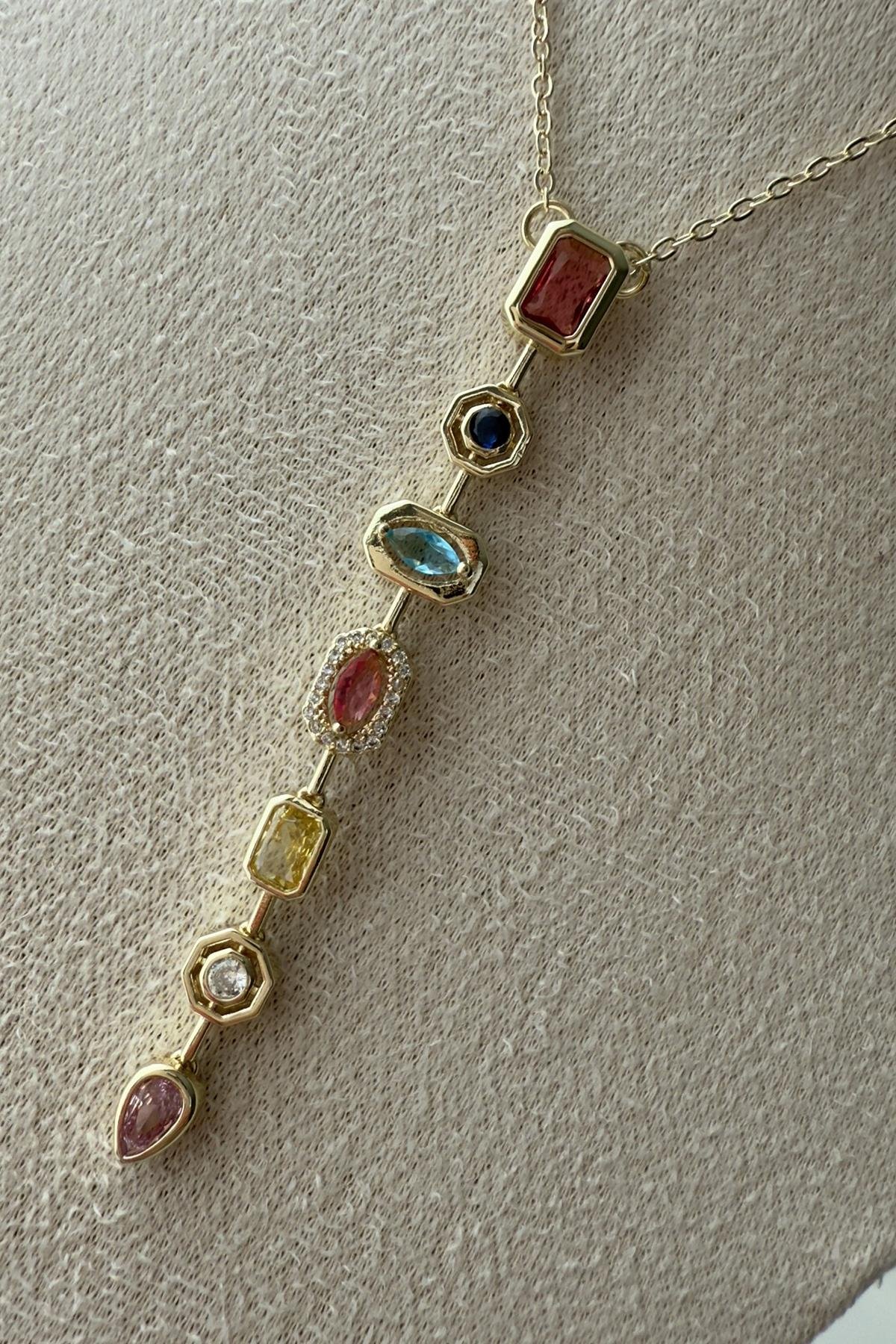 14K Özel Seri 7Element Kolye