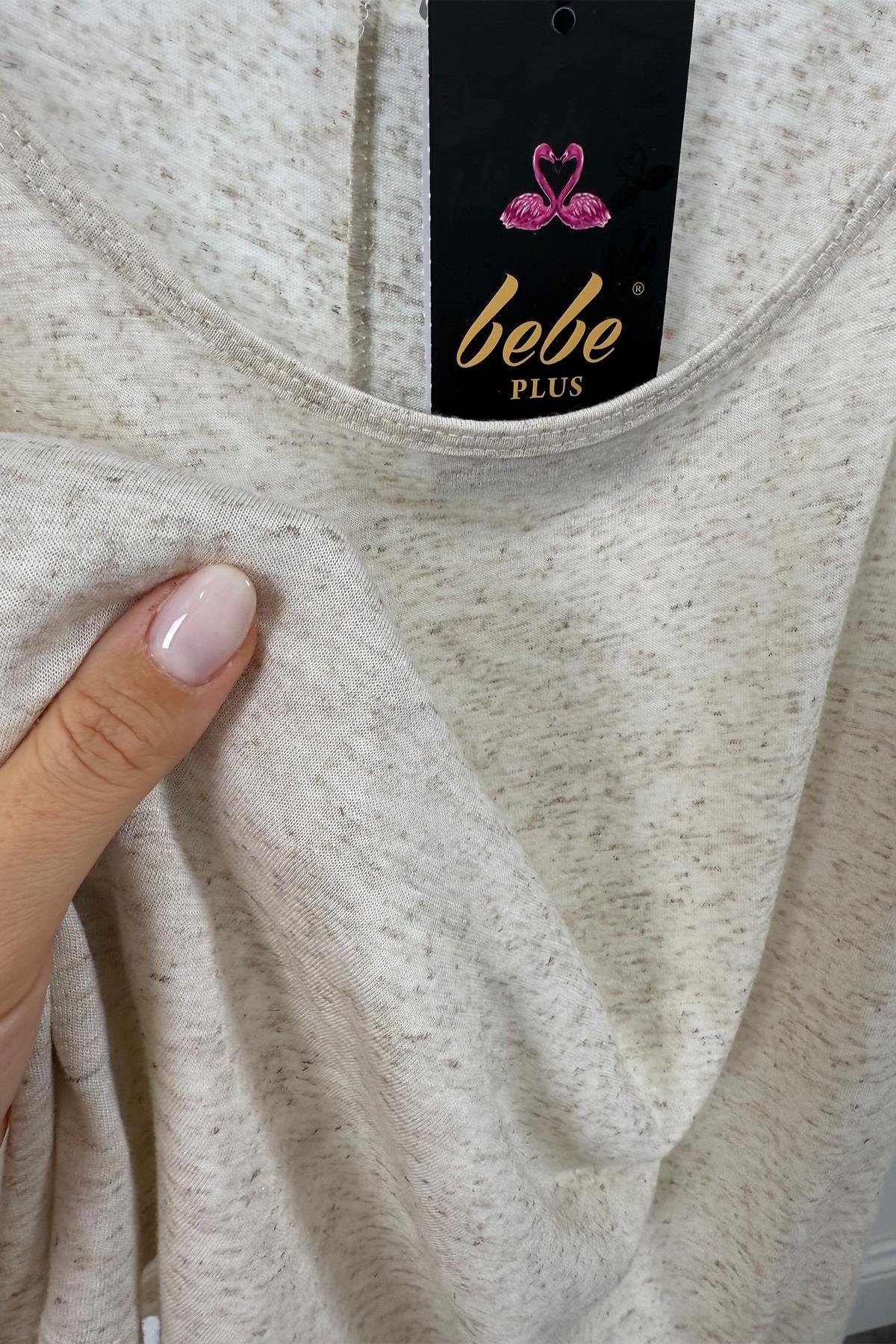 Bebe Premium U Yaka Organik Kumaş Keten Atlet