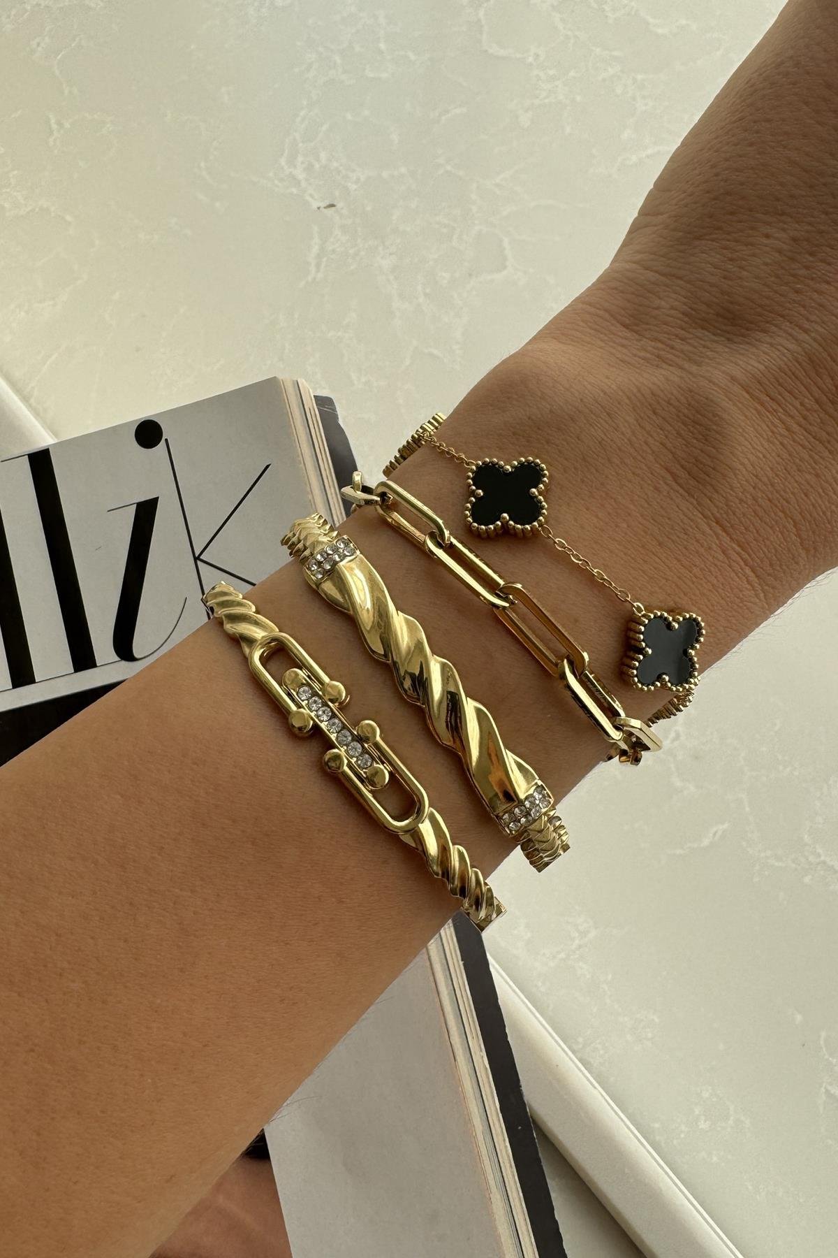 Çelik Marka Model Tifi Kelepçe Bileklik 