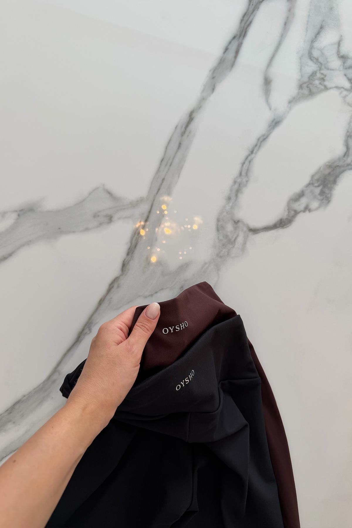 Lüx Kalite Oysh Model Likralı Flare Tayt Acı Kahve