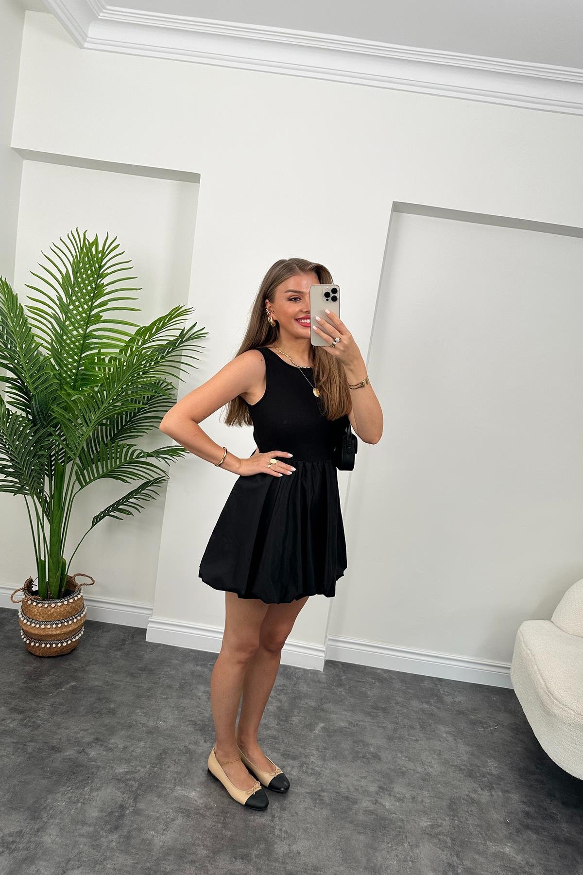 Lüx Kalite Üstü Likralı Balon Elbise