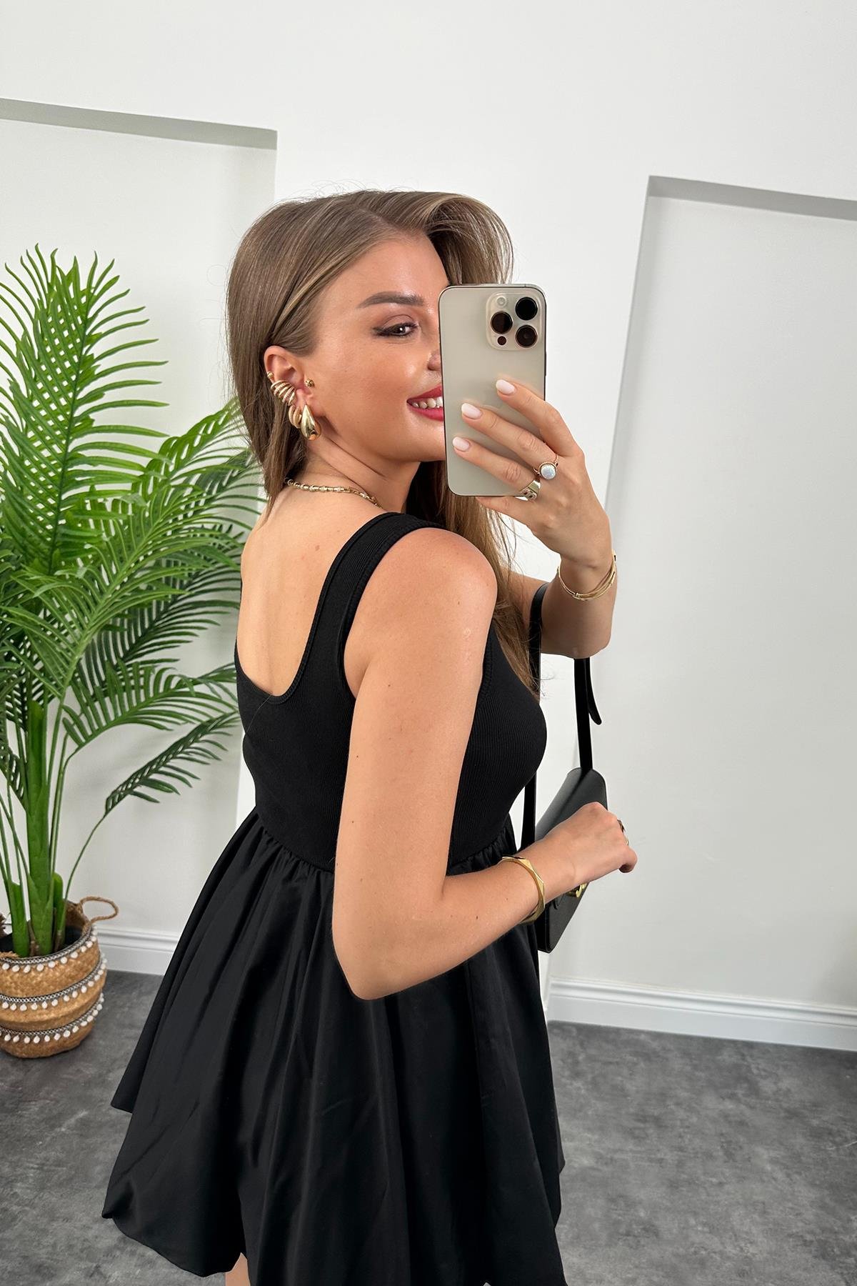 Lüx Kalite Üstü Likralı Balon Elbise