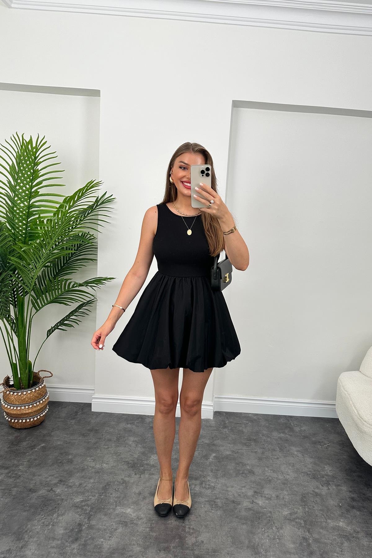 Lüx Kalite Üstü Likralı Balon Elbise