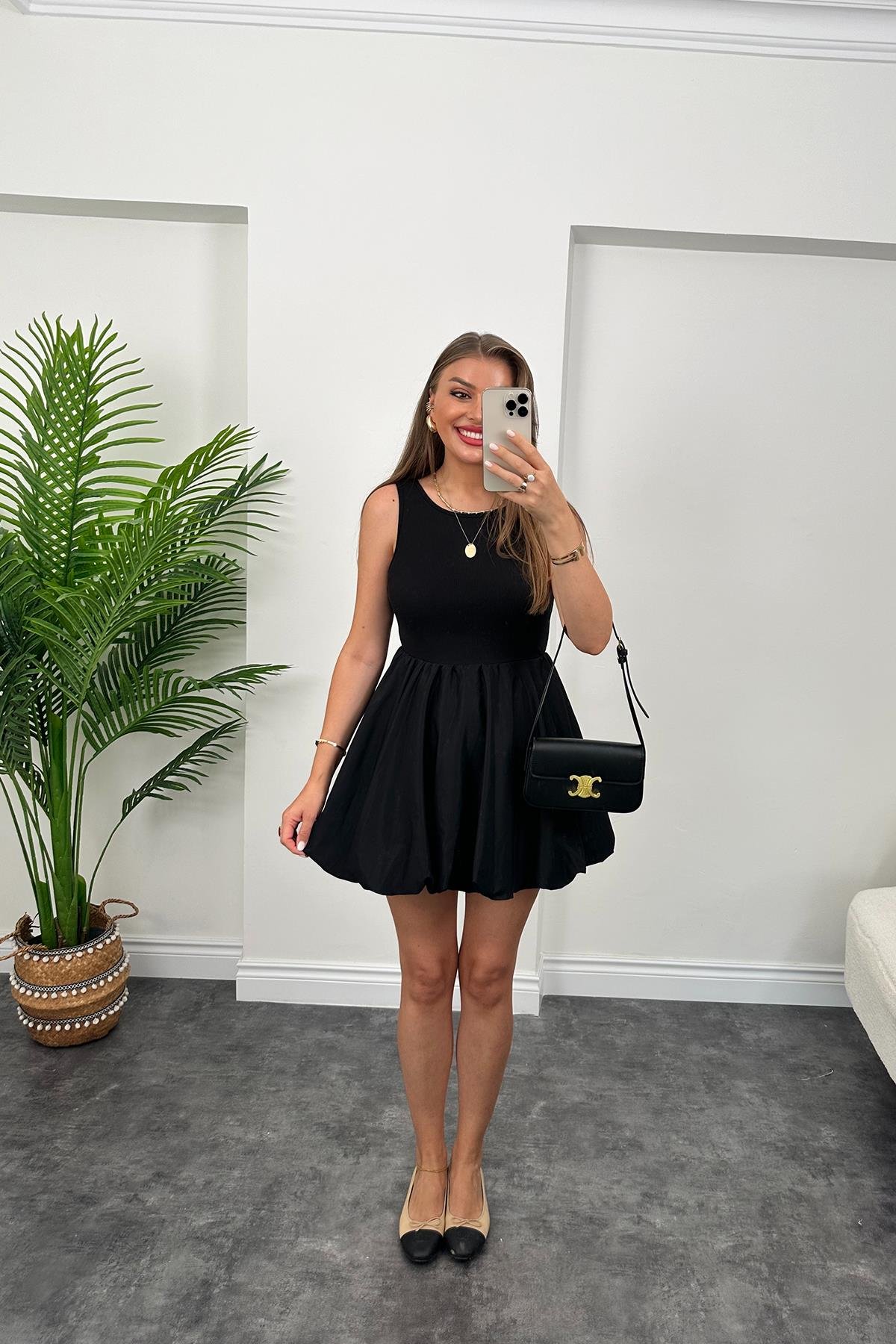 Lüx Kalite Üstü Likralı Balon Elbise