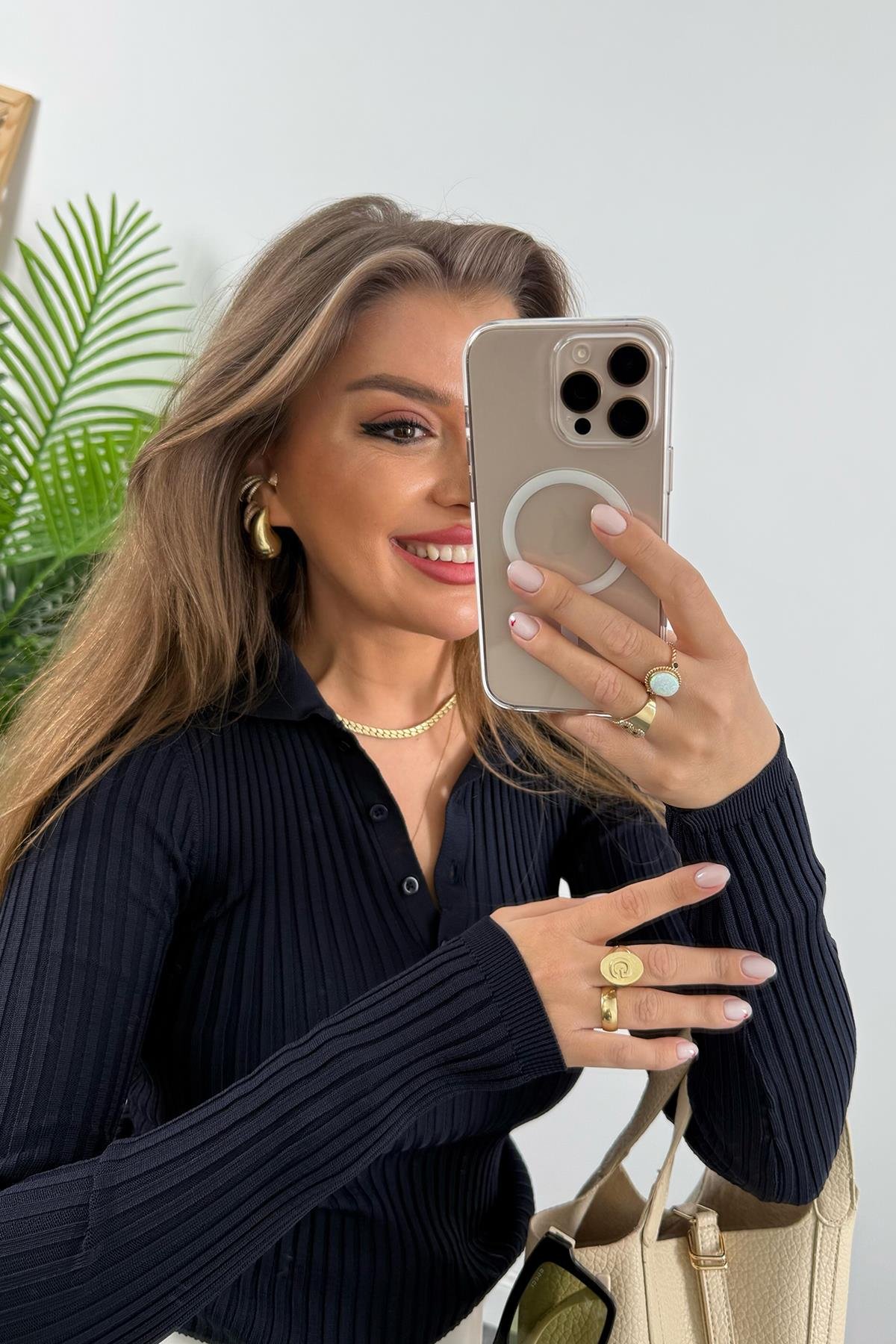 Massi Model 1. Sınıf Kalite İpek Merserize Polo Yaka Uzun Boy Basic Lacivert