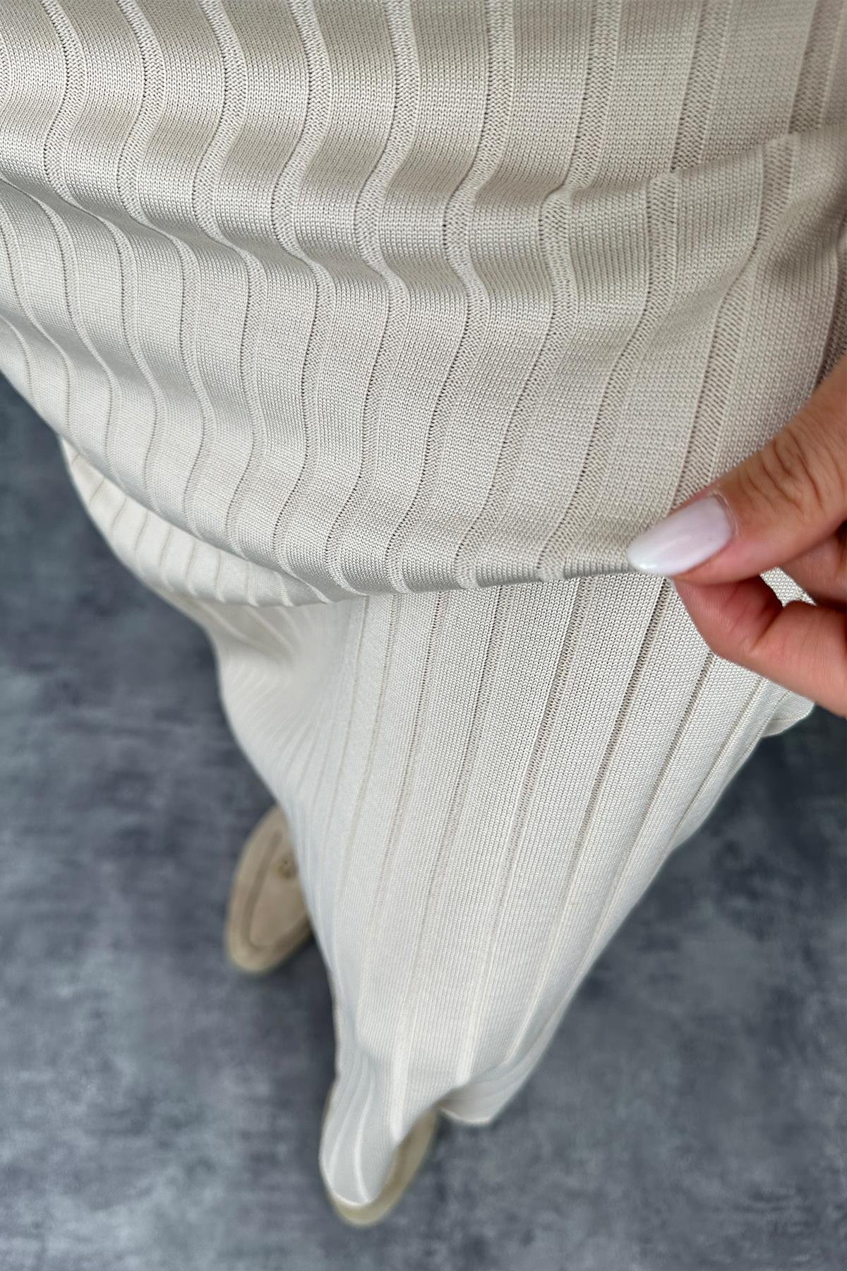 Massi Model Lüx Kalite Merserize Triko Elbise Taş