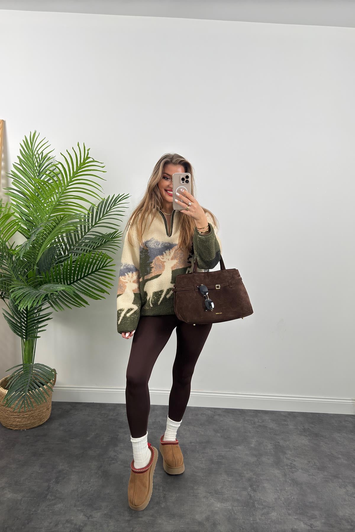 Oysh Model Geyikli Polar Sweat