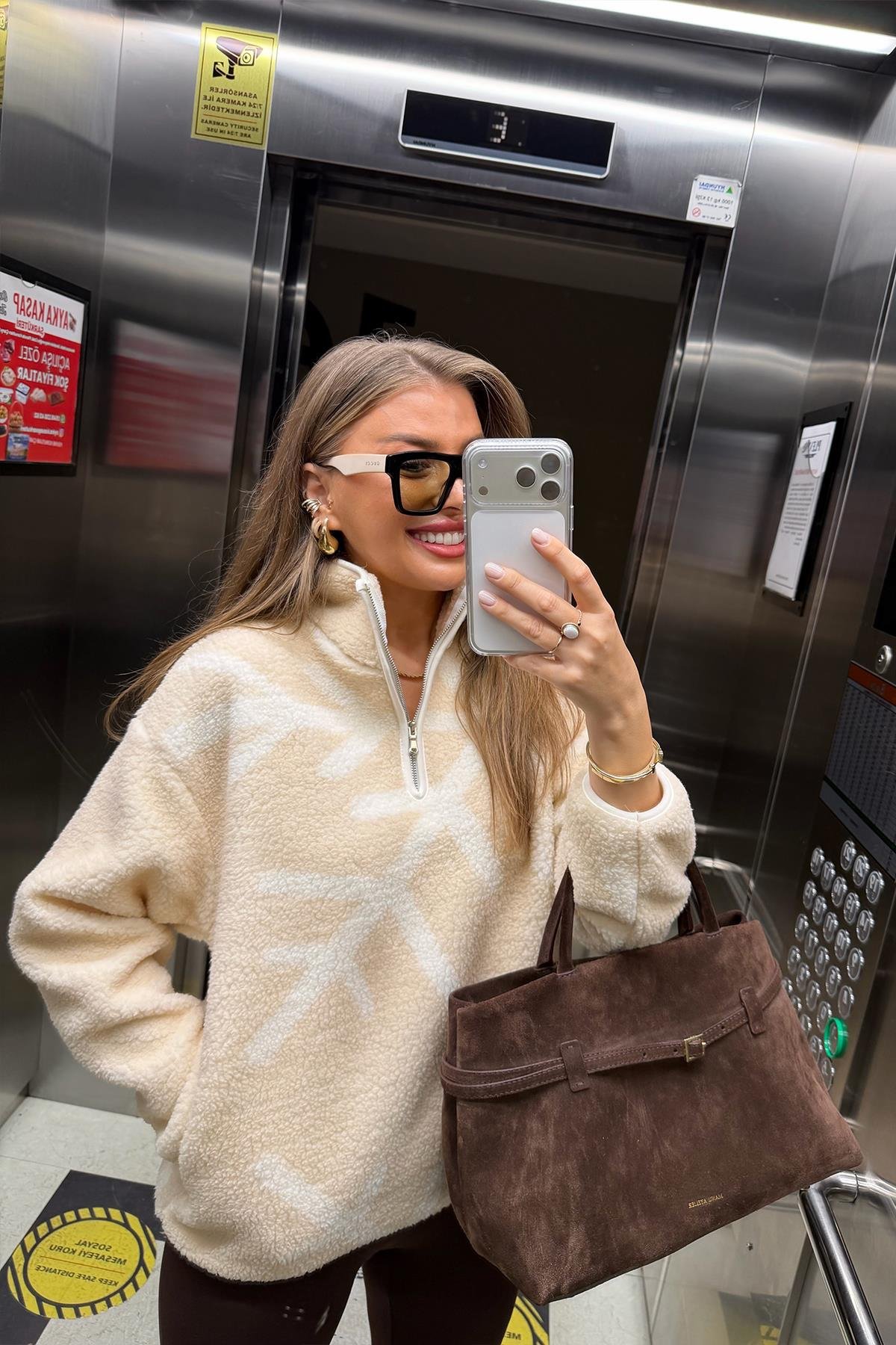 Oysh Model Kar Taneli Polar Sweat