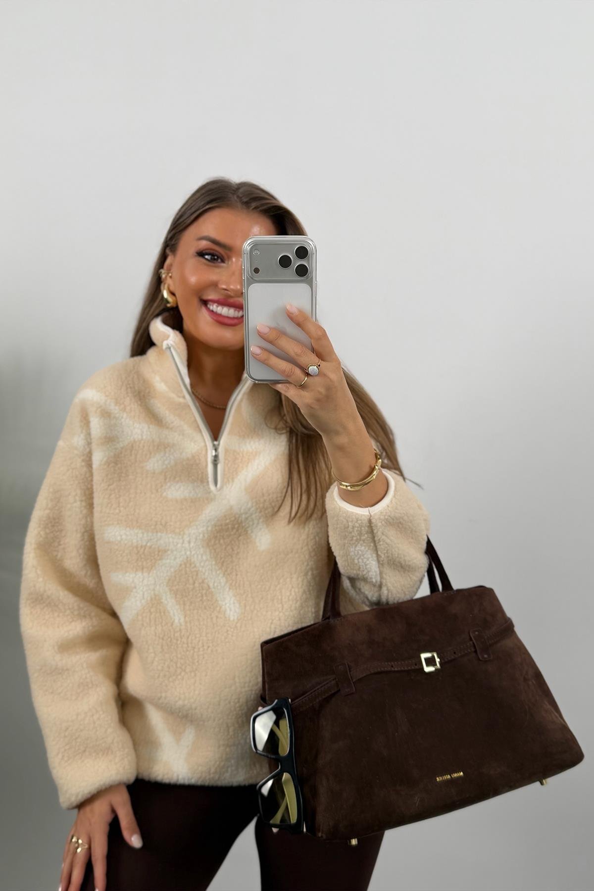 Oysh Model Kar Taneli Polar Sweat