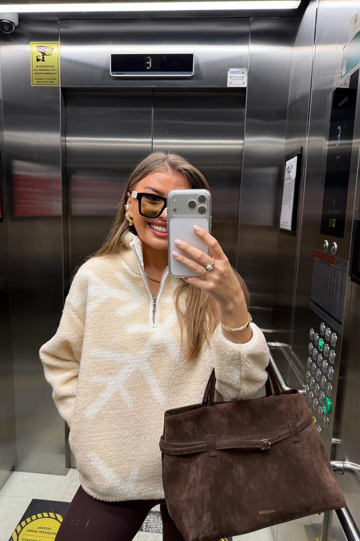 Oysh Model Kar Taneli Polar Sweat