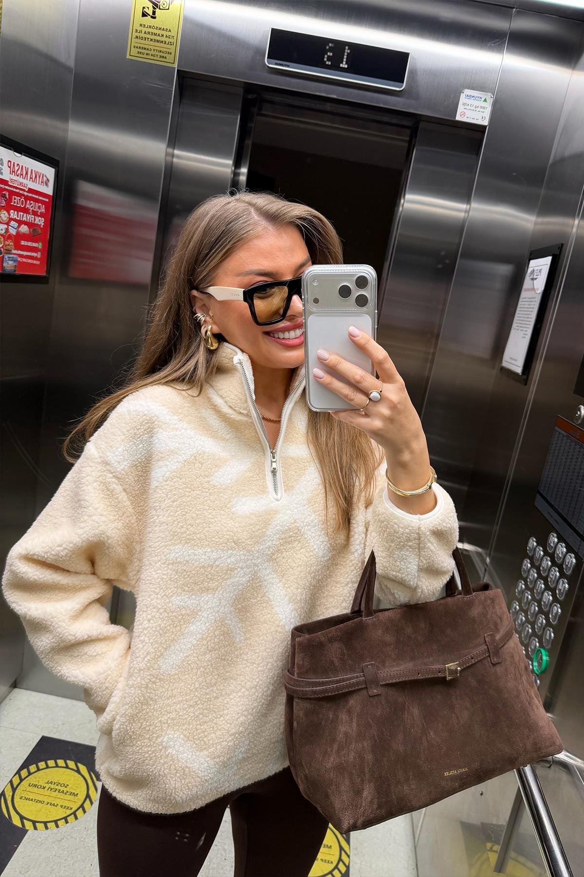 Oysh Model Kar Taneli Polar Sweat