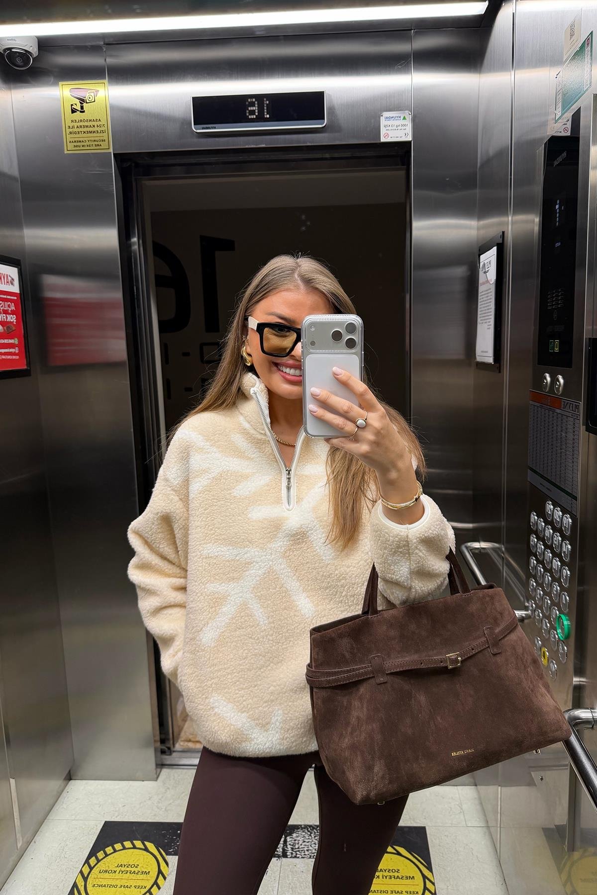 Oysh Model Kar Taneli Polar Sweat