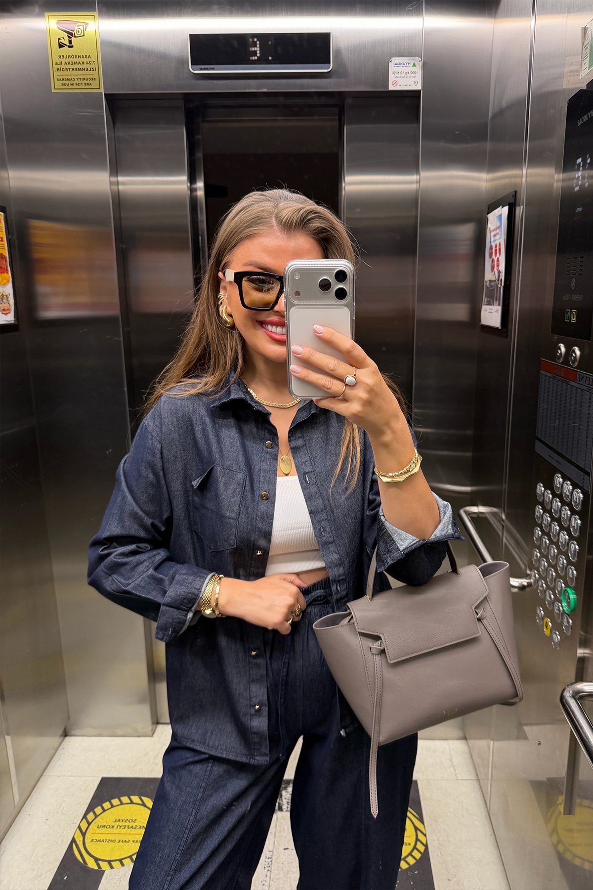 Premium Seri %100 Pamuk Jean Harem Takım
